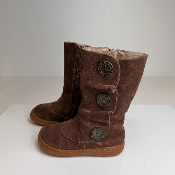Livie & Luca Boot Girl 6 Toddler Tiempo Leather Ankle Side Zip Clock Core Go - Picture 1 of 14